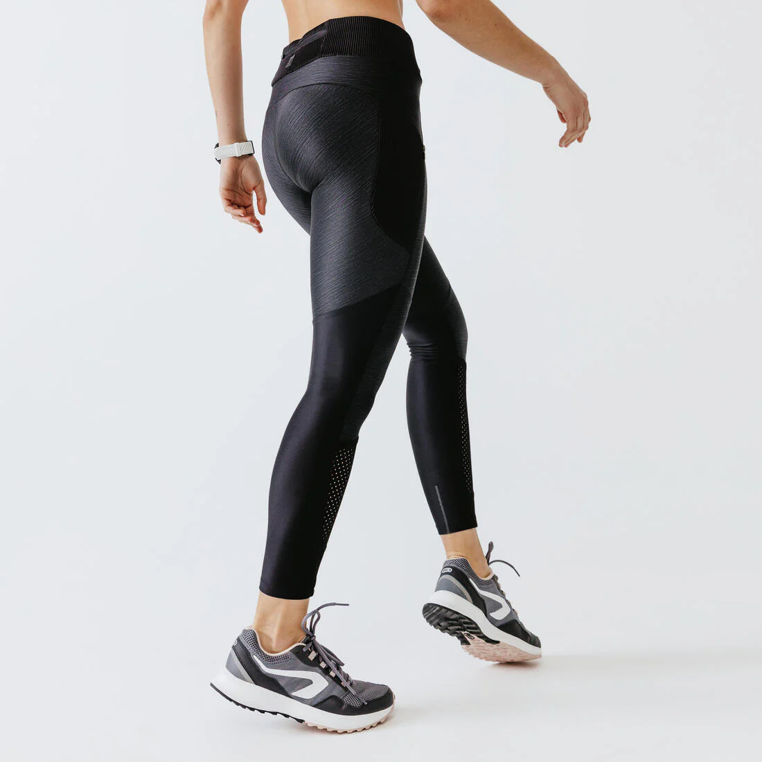 Women's breathable long running leggings Dry+Feel - black - Image 5