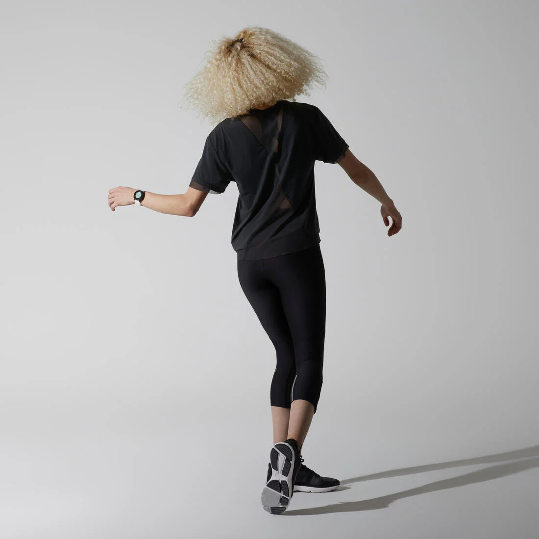 Women's breathable short running leggings Dry+ Feel - black - Image 23