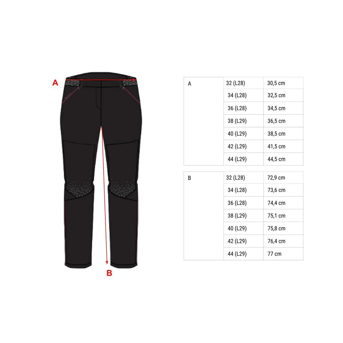 Women's convertible mountain hiking trousers - MH550 - Image 2