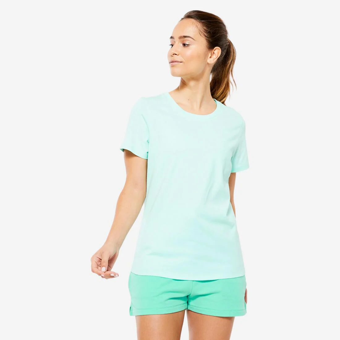 Women's Crew Neck Cotton T-Shirt - Image 2