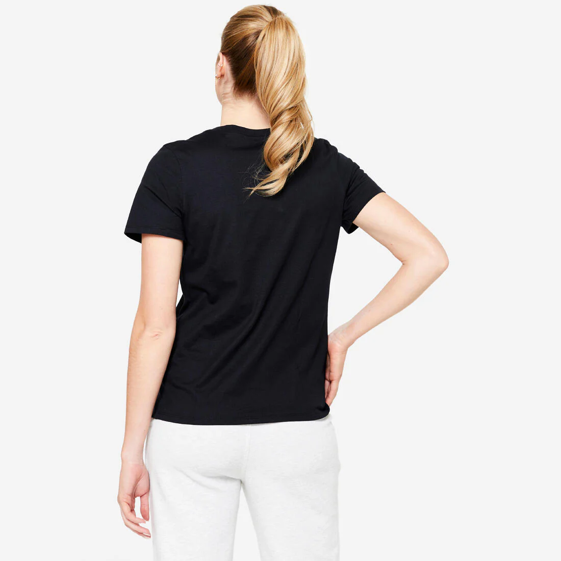 Women's Crew Neck Cotton T-Shirt - Image 27