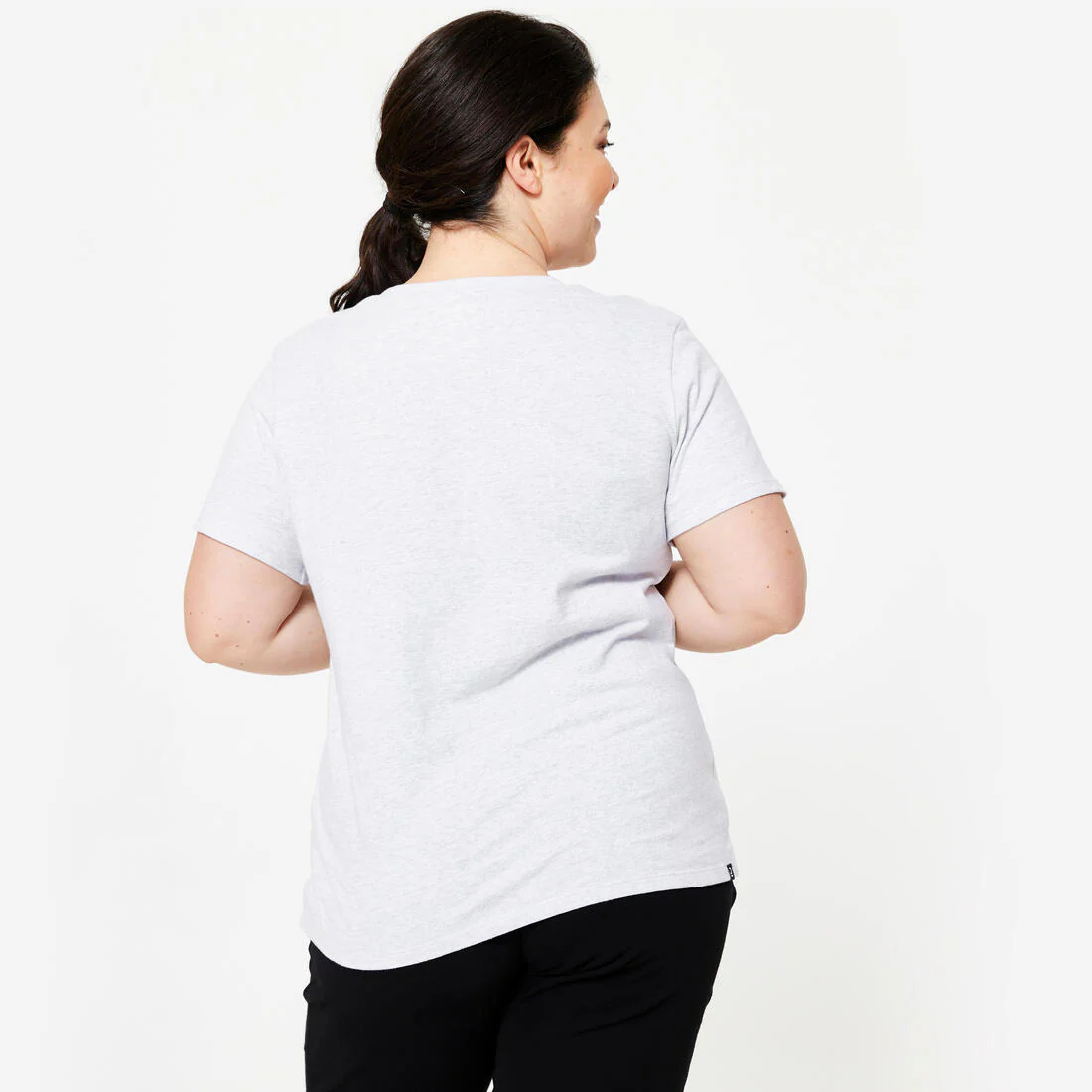 Women's Crew Neck Cotton T-Shirt - Image 31
