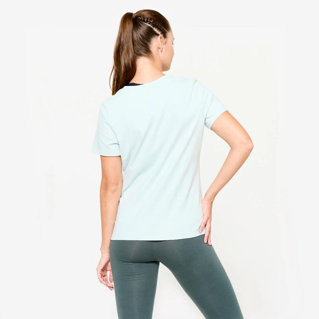 Women's Crew Neck Cotton T-Shirt - Image 32