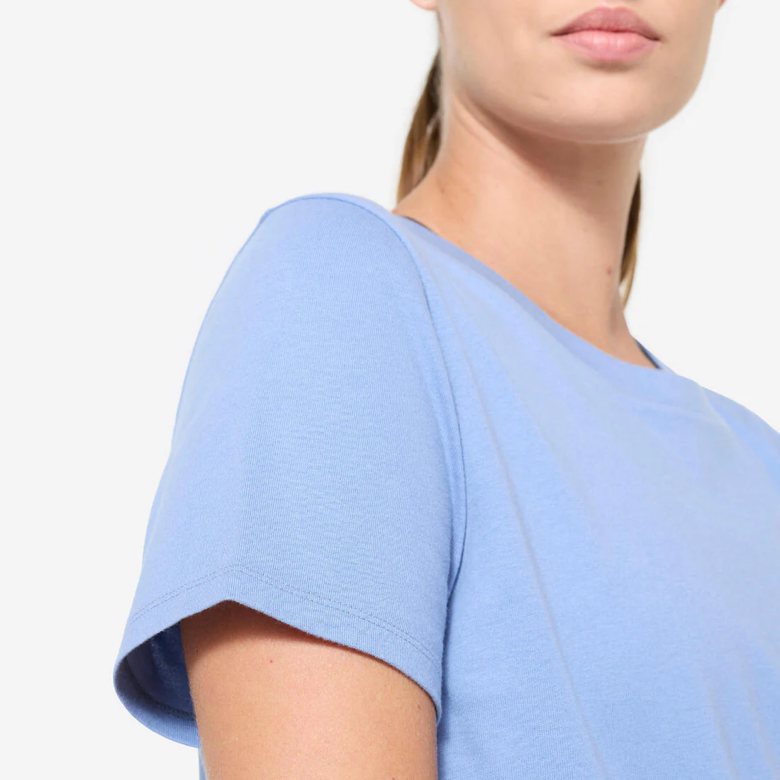 Women's Crew Neck Cotton T-Shirt - Image 33