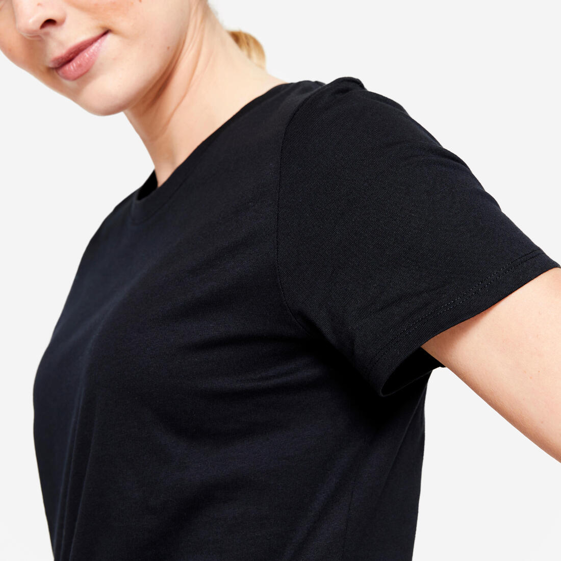 Women's Crew Neck Cotton T-Shirt - Image 39