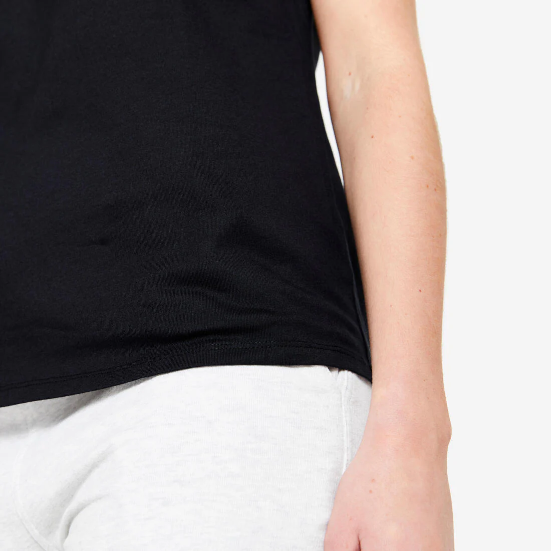 Women's Crew Neck Cotton T-Shirt - Image 47