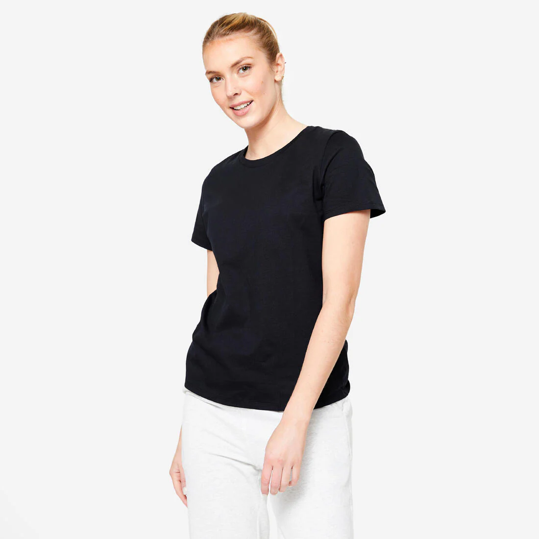 Women's Crew Neck Cotton T-Shirt - Image 6