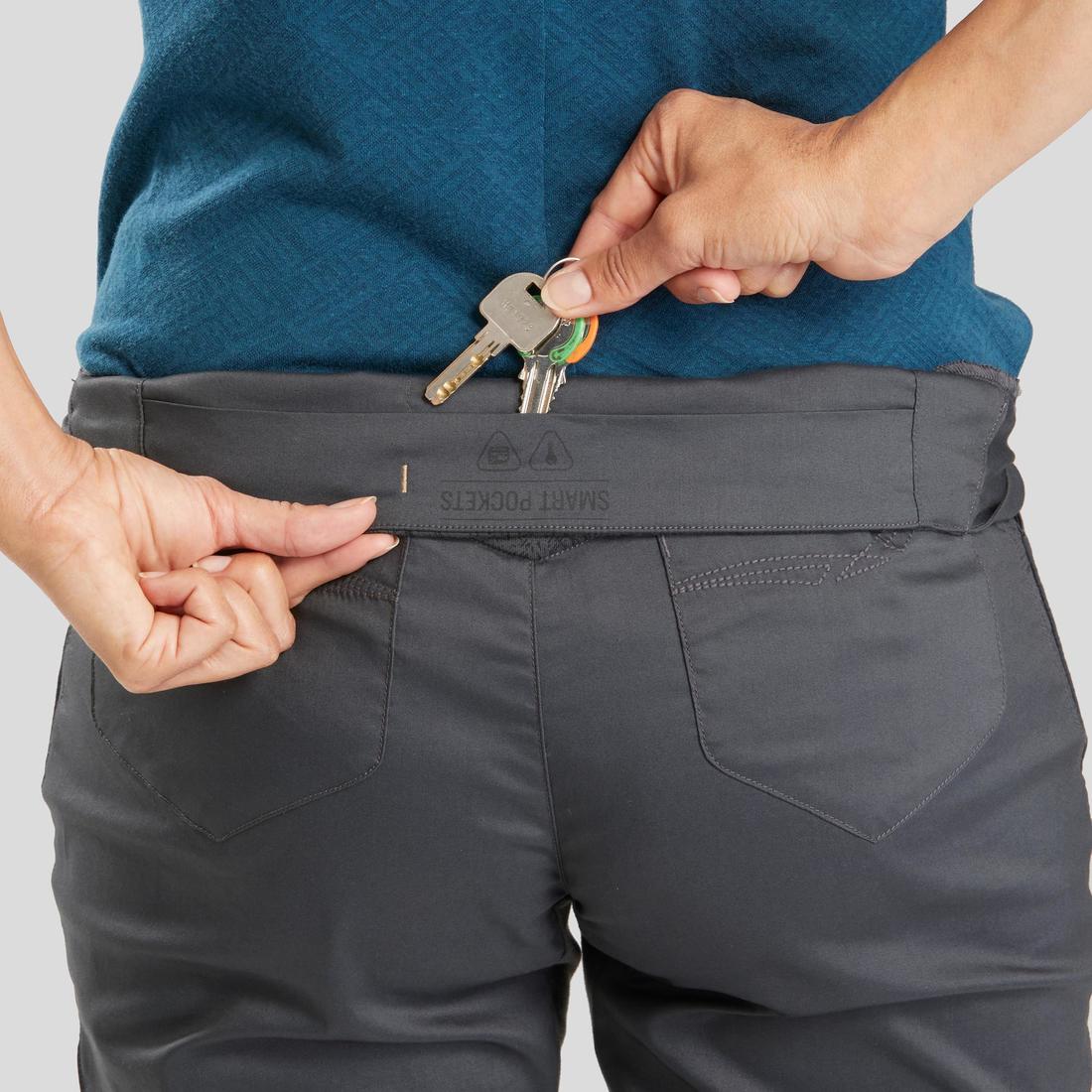 Women's Cropped Hiking Trousers - NH500 - Image 4