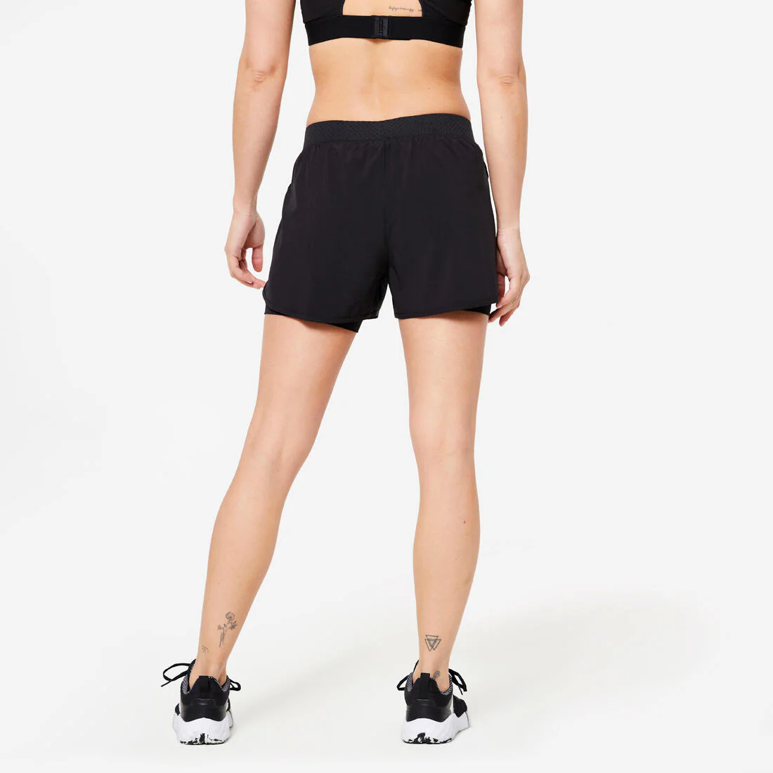 Women's Double Layer Fitness Shorts - Image 4
