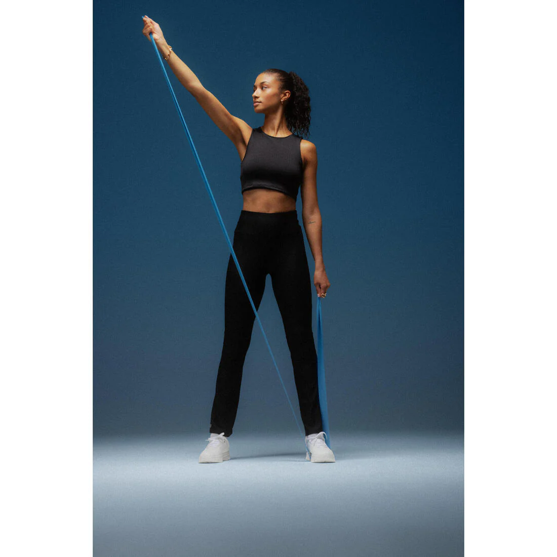 Women's Fitness Cropped Tank Top - Black - Image 7