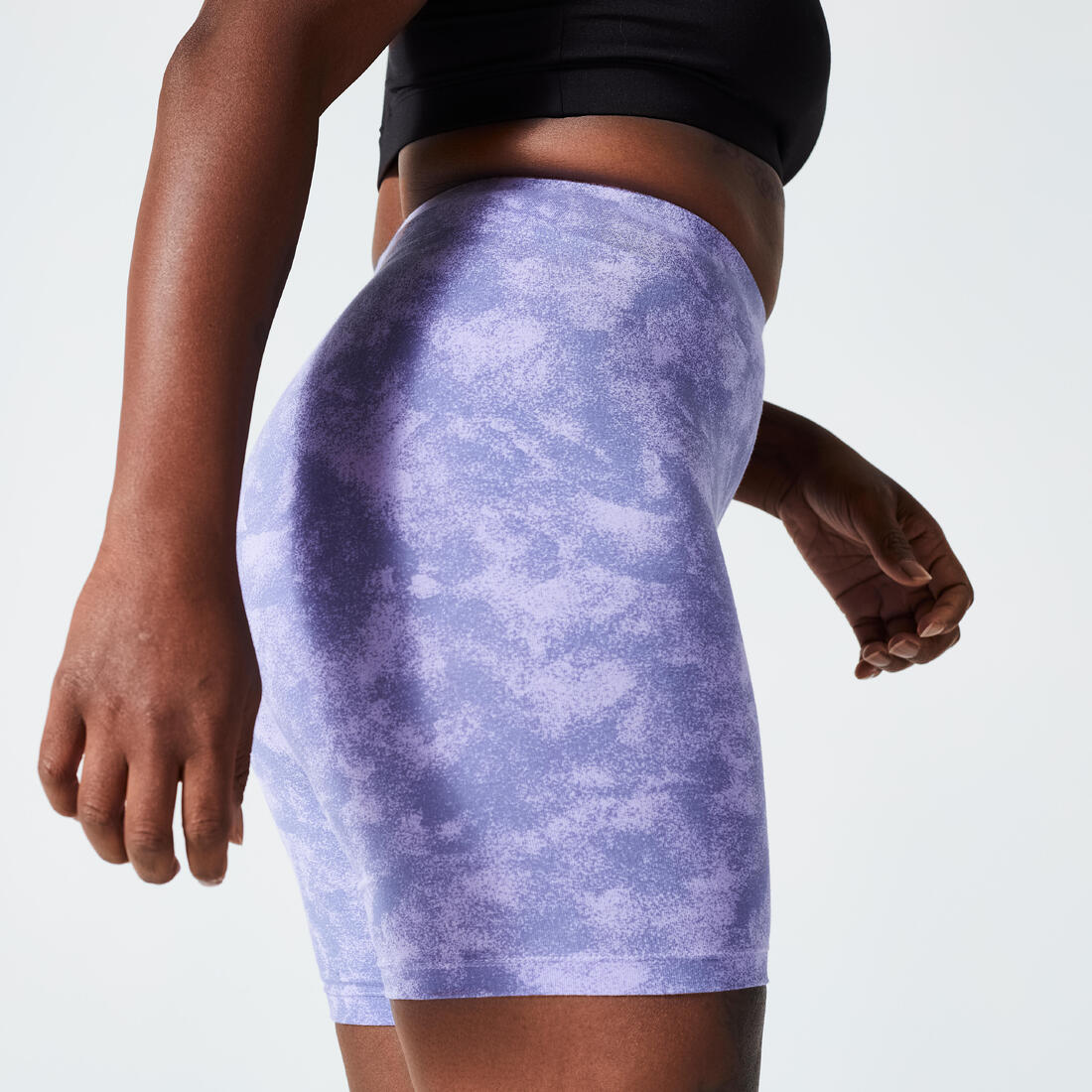 Women's Fitness Cycling Shorts - Purple - Image 8