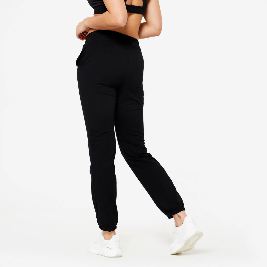 Women's Fitness Sweatpants Black - 100 Series - Image 4
