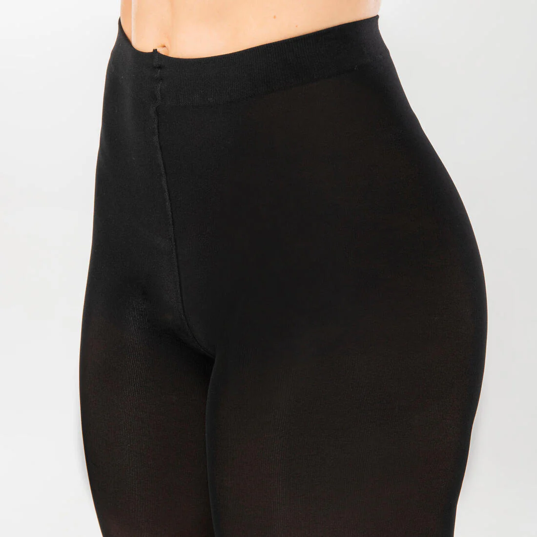 Women's Footless Ballet Tights - Black - Image 3