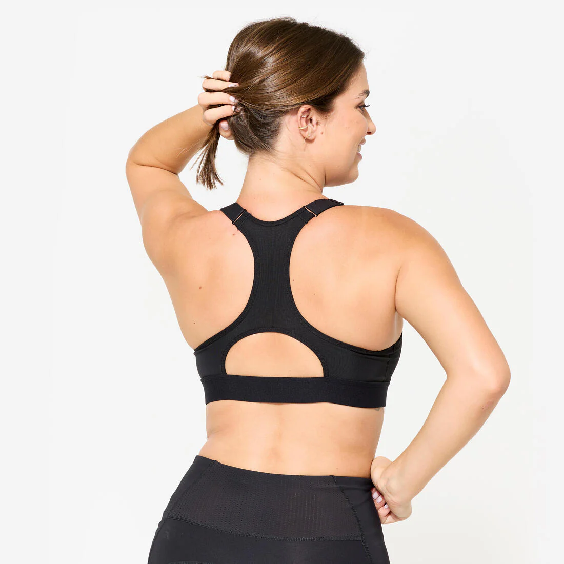 Women's High Support Zipped Sports Bra with Cups - Image 31