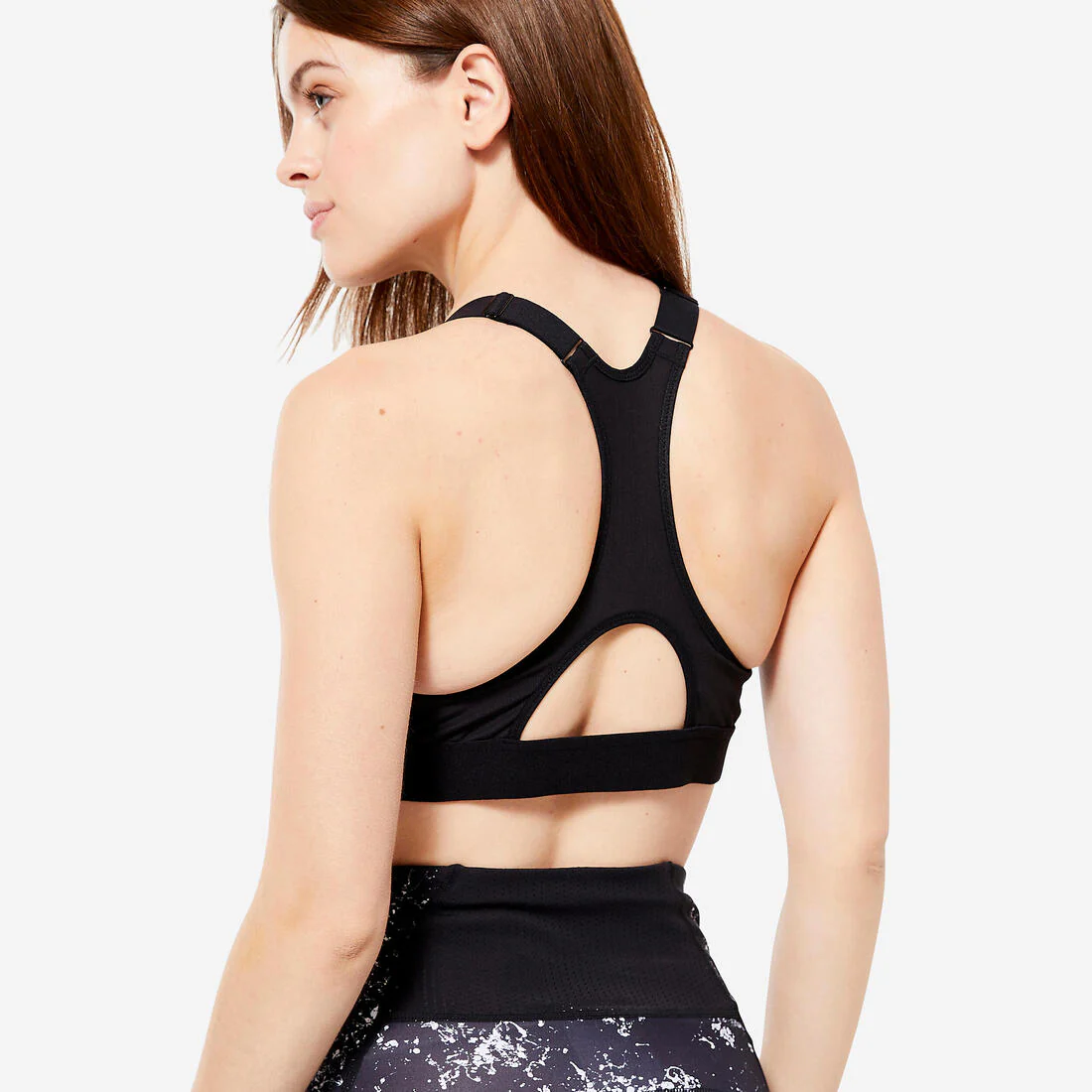 Women's High Support Zipped Sports Bra with Cups - Image 37