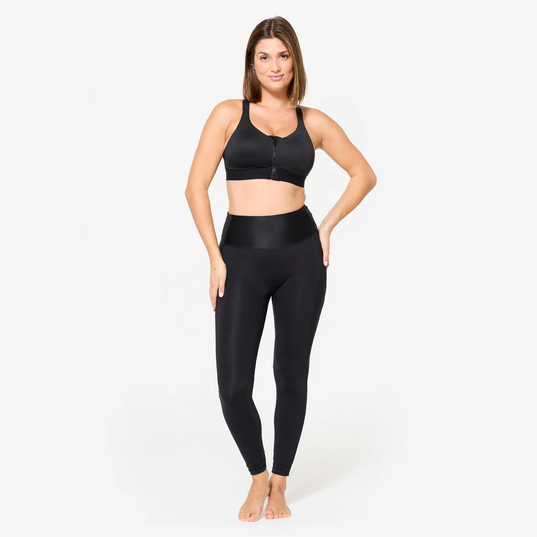 Women's High Support Zipped Sports Bra with Cups - Image 7