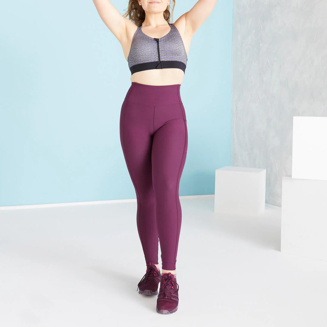 Women's High Support Zipped Sports Bra with Cups - Image 8