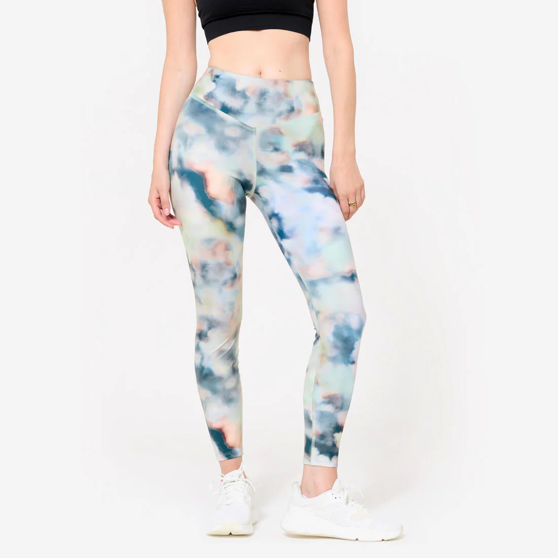 Women's High-Waisted Fitness Cardio Leggings - Print - Image 2