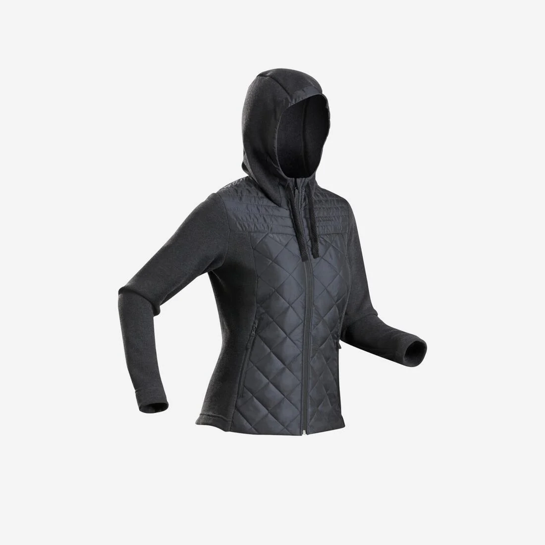Women’s Hiking Hooded Sweatshirt - NH100 Hybrid