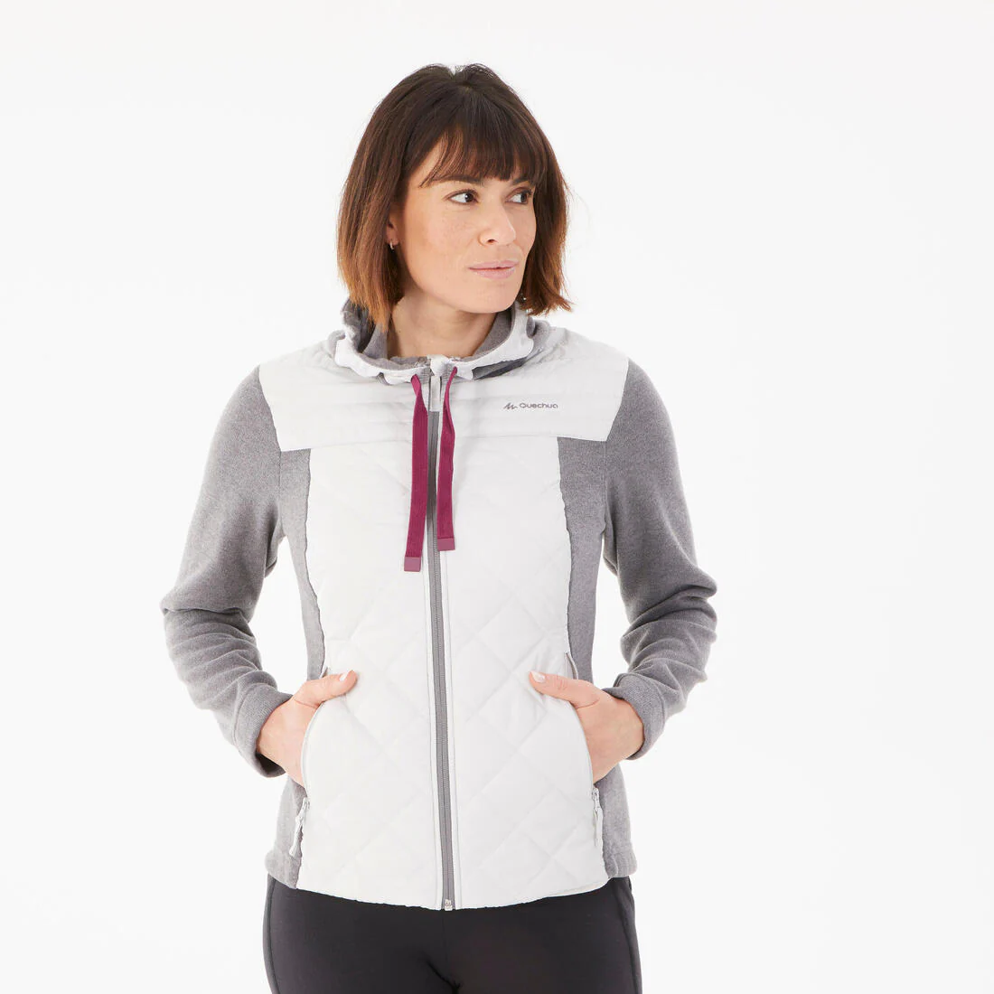 Women’s Hiking Hooded Sweatshirt - NH100 Hybrid - Image 10