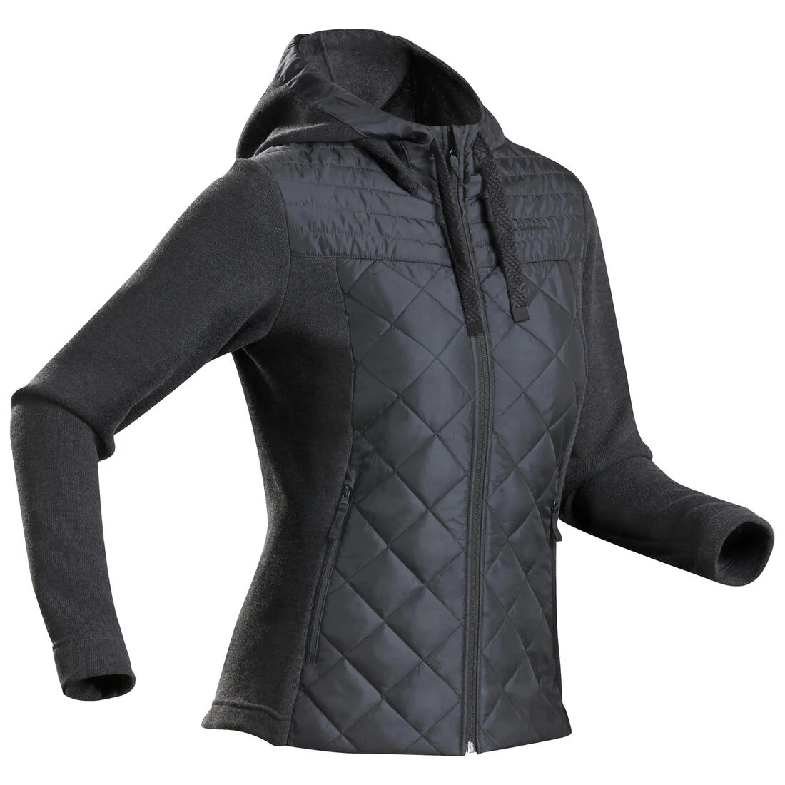 Women’s Hiking Hooded Sweatshirt - NH100 Hybrid - Image 4