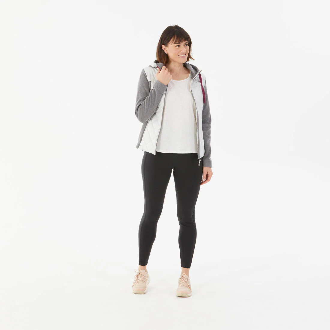 Women’s Hiking Hooded Sweatshirt - NH100 Hybrid - Image 7
