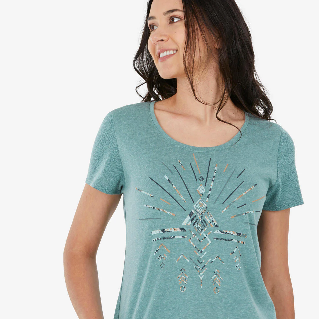 Women’s hiking T-shirt, NH500 - Image 11
