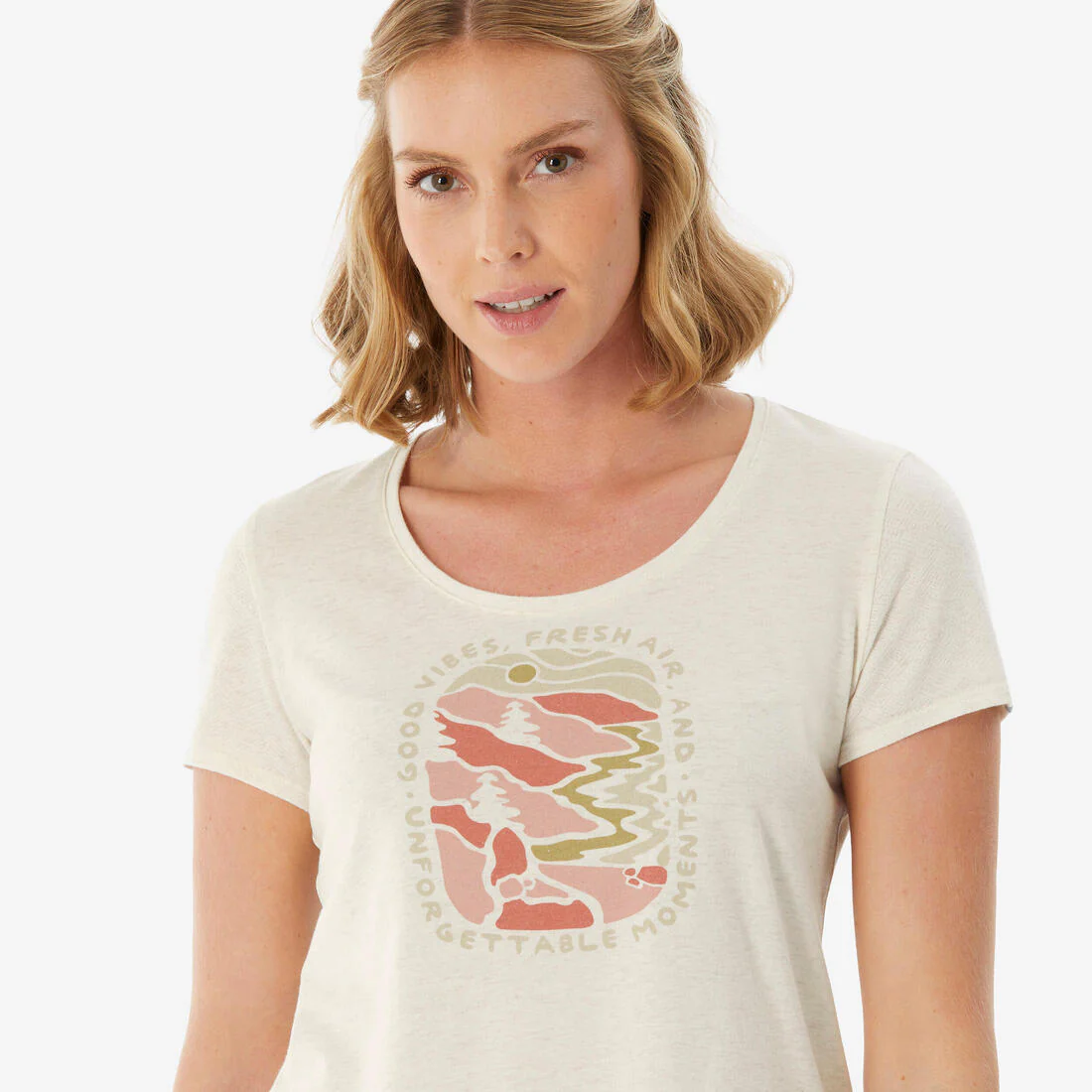 Women’s hiking T-shirt, NH500 - Image 14