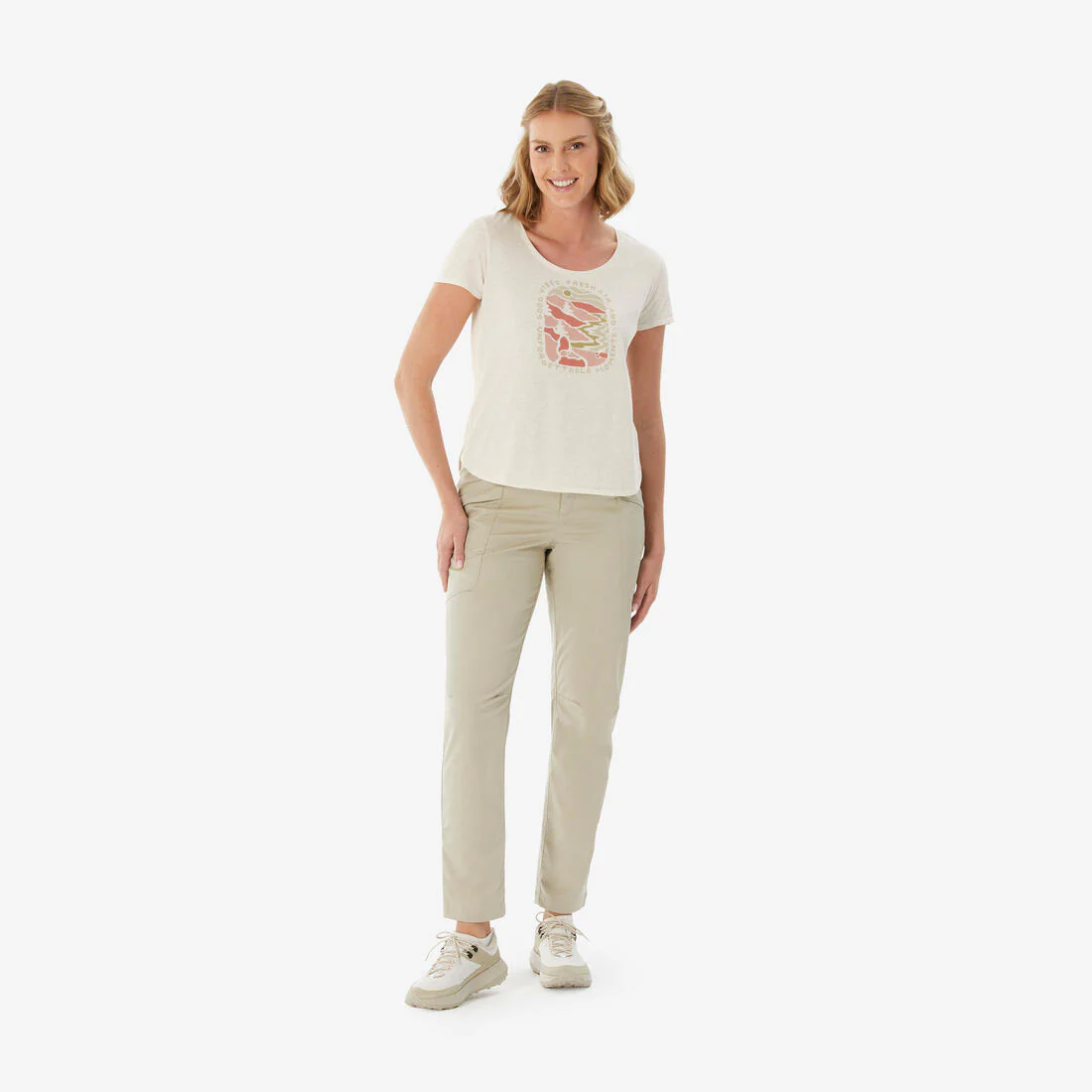 Women’s hiking T-shirt, NH500 - Image 4