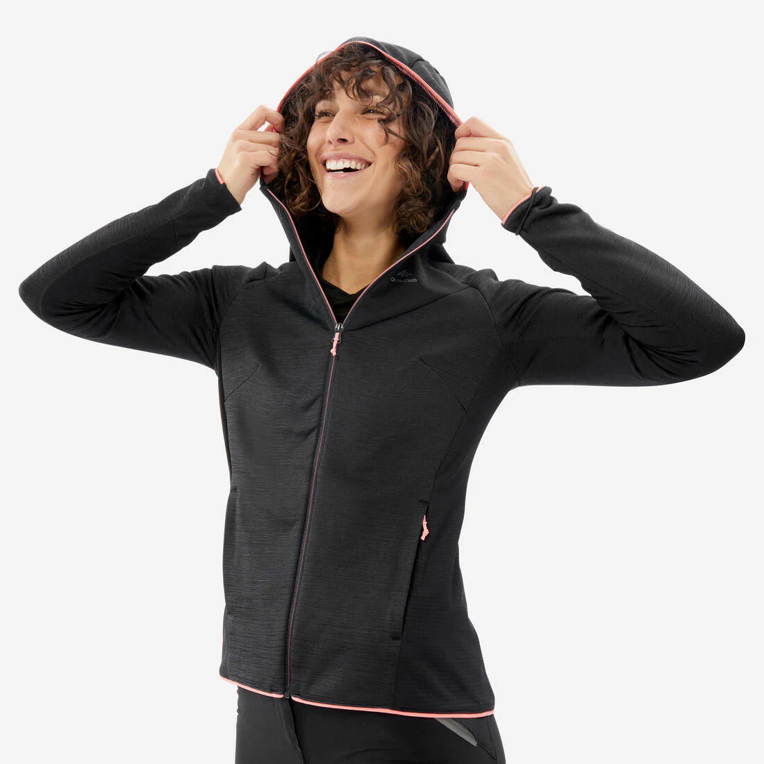 Women's Hiking Thin Fleece Jacket - MH520 - Image 2