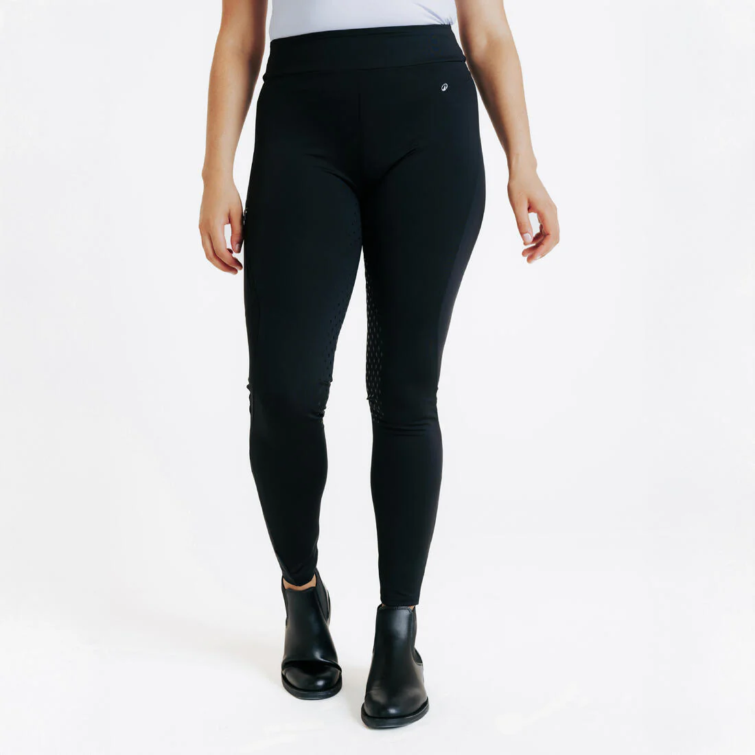 Women's Horse Riding Full Grip Leggings 500 - Image 3