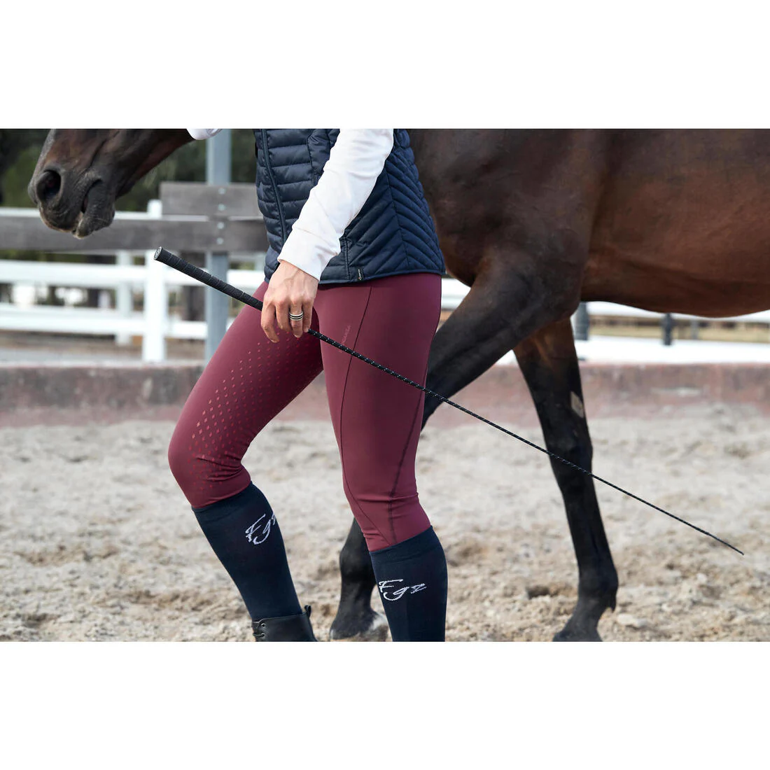 Women's Horse Riding Full Grip Leggings 500 - Image 40