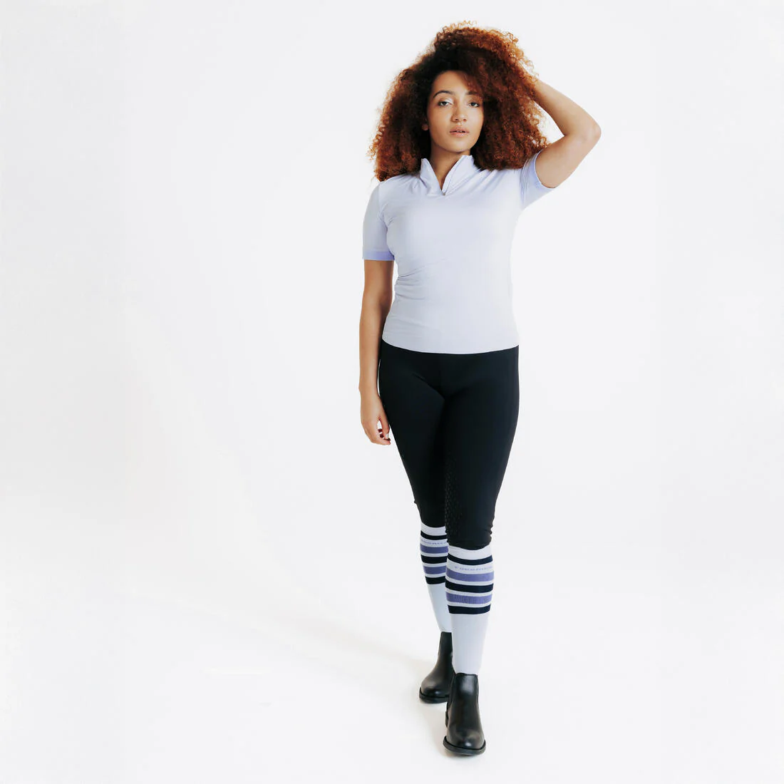 Women's Horse Riding Full Grip Leggings 500 - Image 7