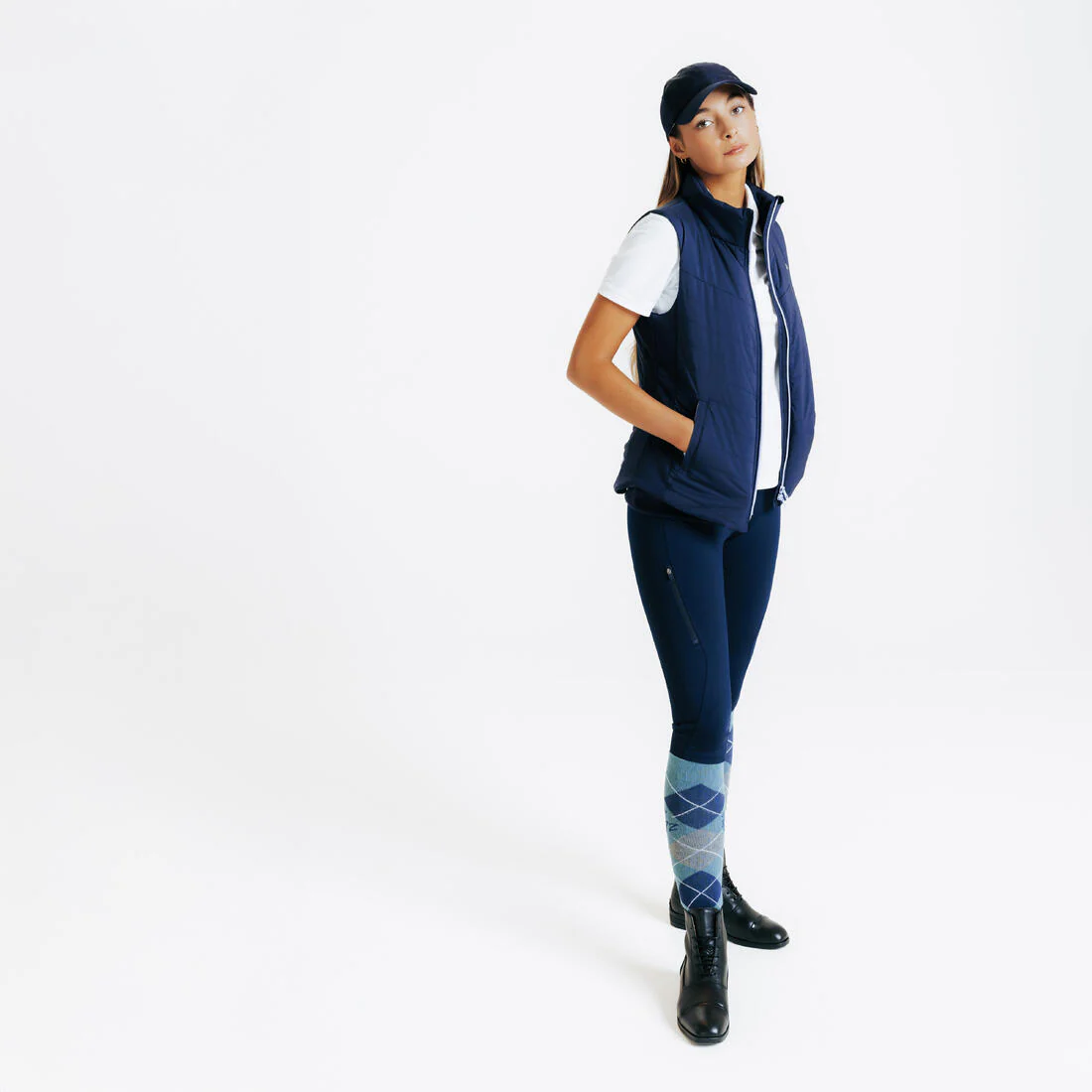 Women's Horse Riding Full Grip Leggings 500 - Image 8