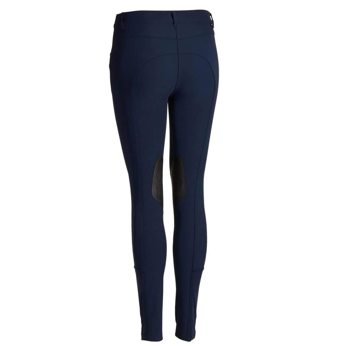 Women's Horse Riding Grippy Suede Patch Jodhpurs 500 - Navy - Image 8