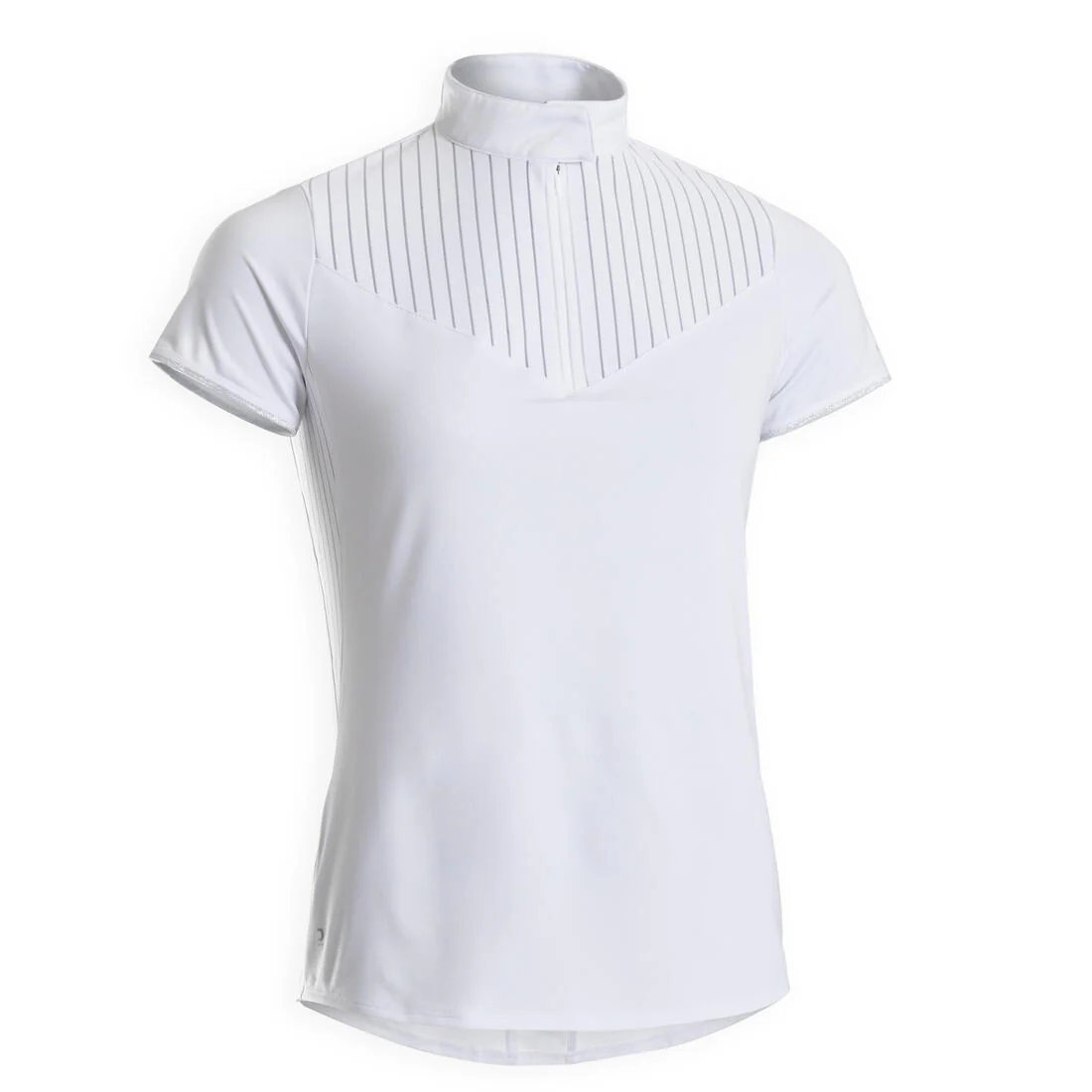 Women's Horse Riding Short-Sleeved Competition Polo 500 - White - Image 8