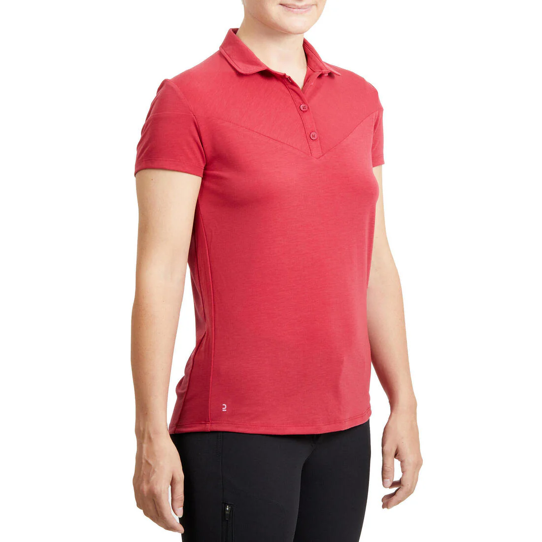 Women's Horse Riding Short-Sleeved Polo Shirt 100 - Image 3