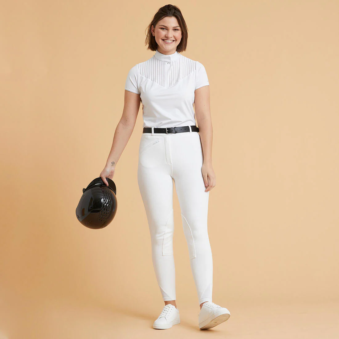 Women's Horse Riding Show Jodhpurs 100 - White - Image 2