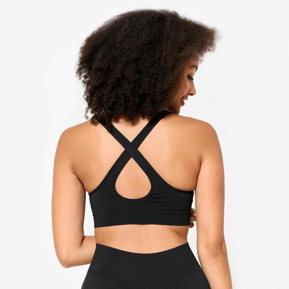 Women's Light Support Sports Bra with Cross-Over Straps - Image 3
