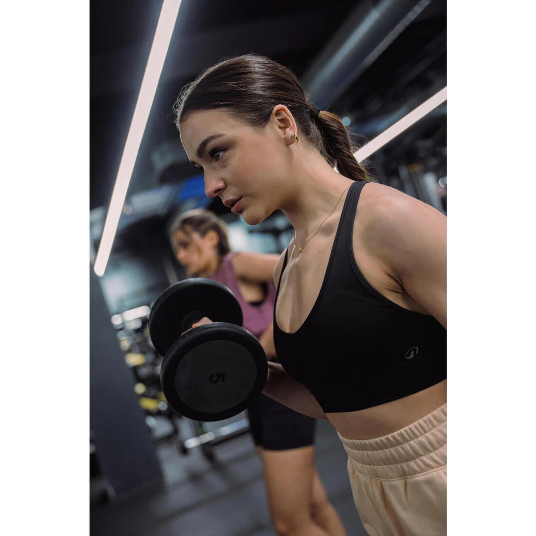 Women's Light Support Sports Bra with Cross-Over Straps - Image 9