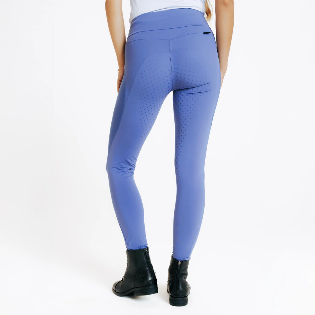 Women's Lightweight Full Grip Horse Riding Summer Leggings - Comet Blue - Image 4
