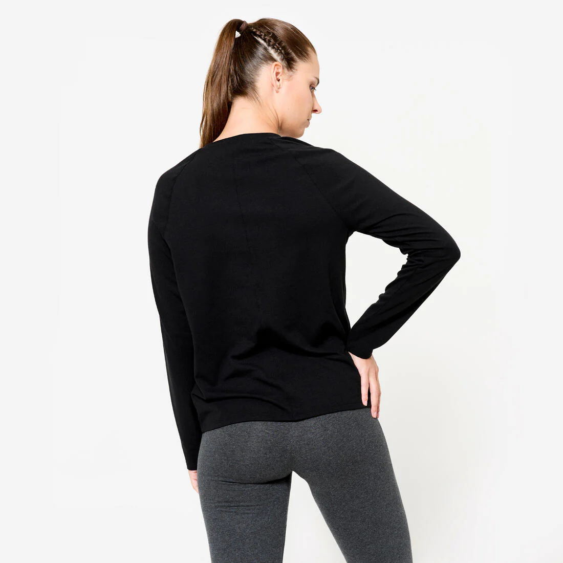 Women's Long-Sleeved Cotton T-Shirt - Image 4