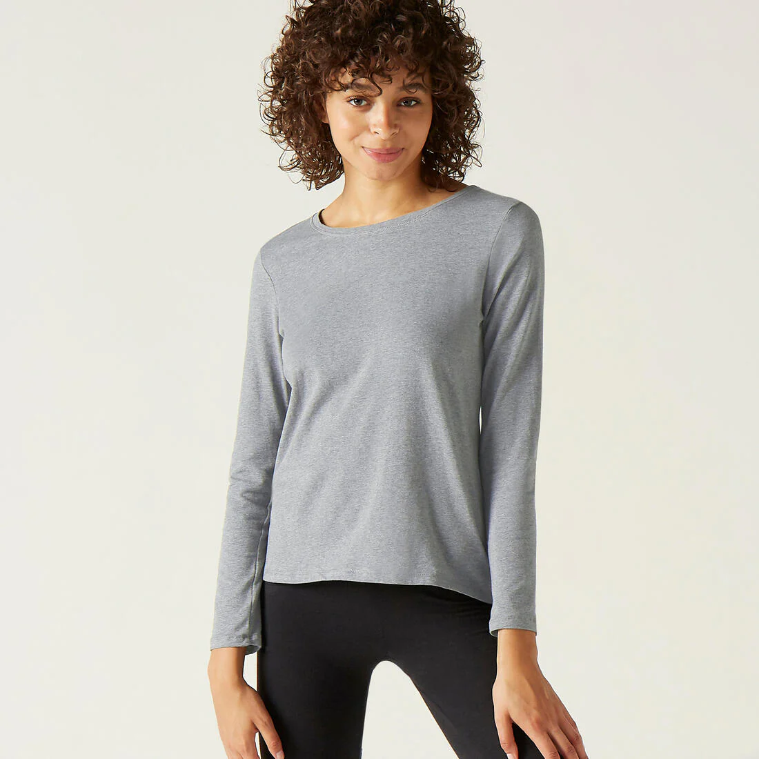 Women's Long-Sleeved Fitness T-Shirt 100 - Glacier - Image 2