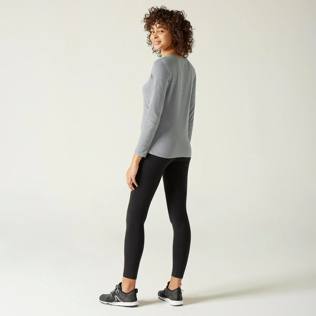 Women's Long-Sleeved Fitness T-Shirt 100 - Glacier - Image 5