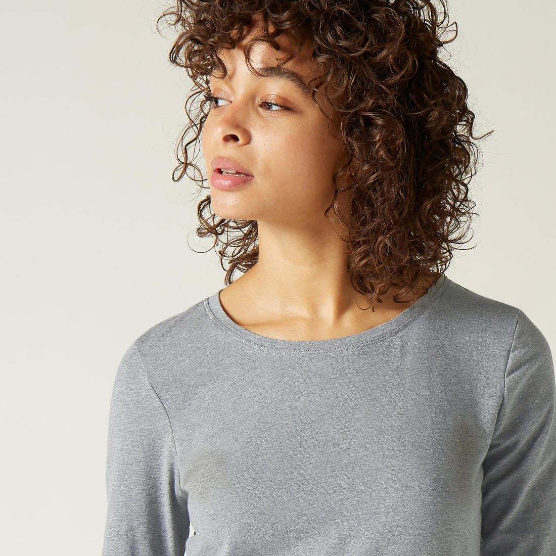 Women's Long-Sleeved Fitness T-Shirt 100 - Glacier - Image 7