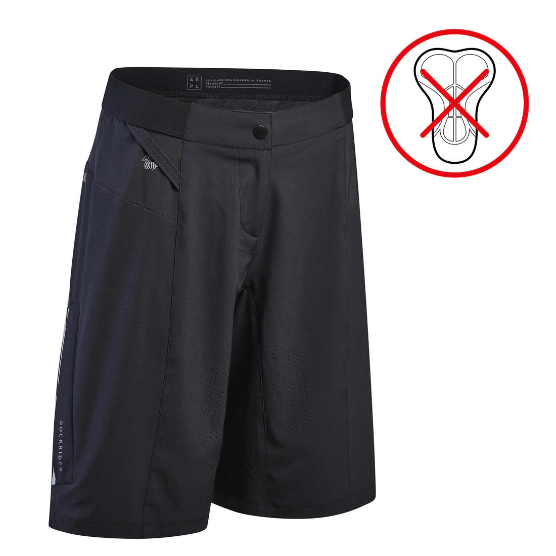 Women's Mountain Biking Shorts Expl 700 - Black - Image 5