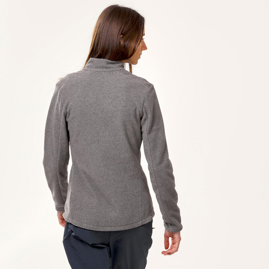 Women's Mountain Hiking Fleece MH100 - Grey - Image 5