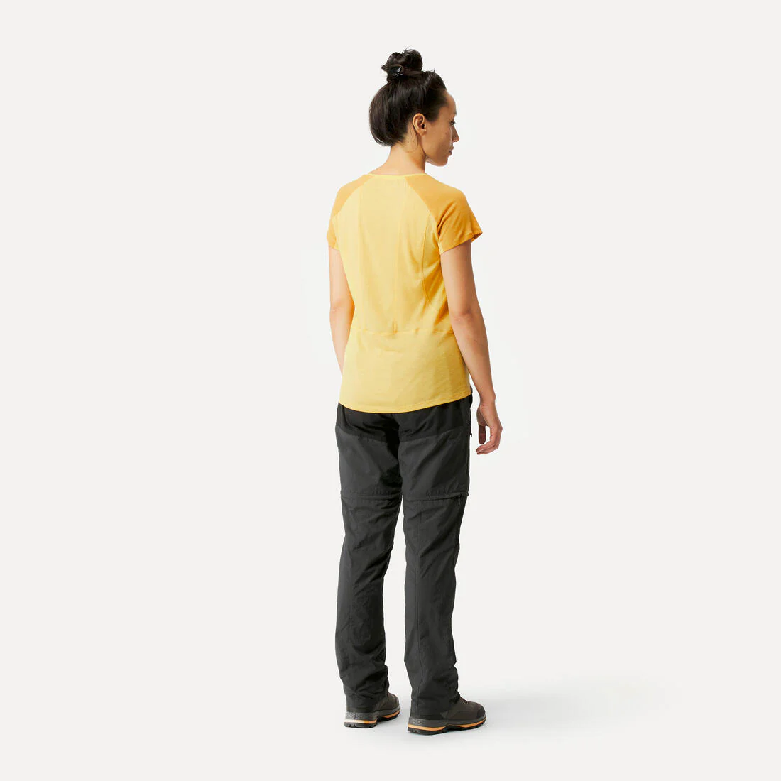 Women's Mountain Trekking 2-in-1 Zip-Off Trousers MT100 - grey - Image 9