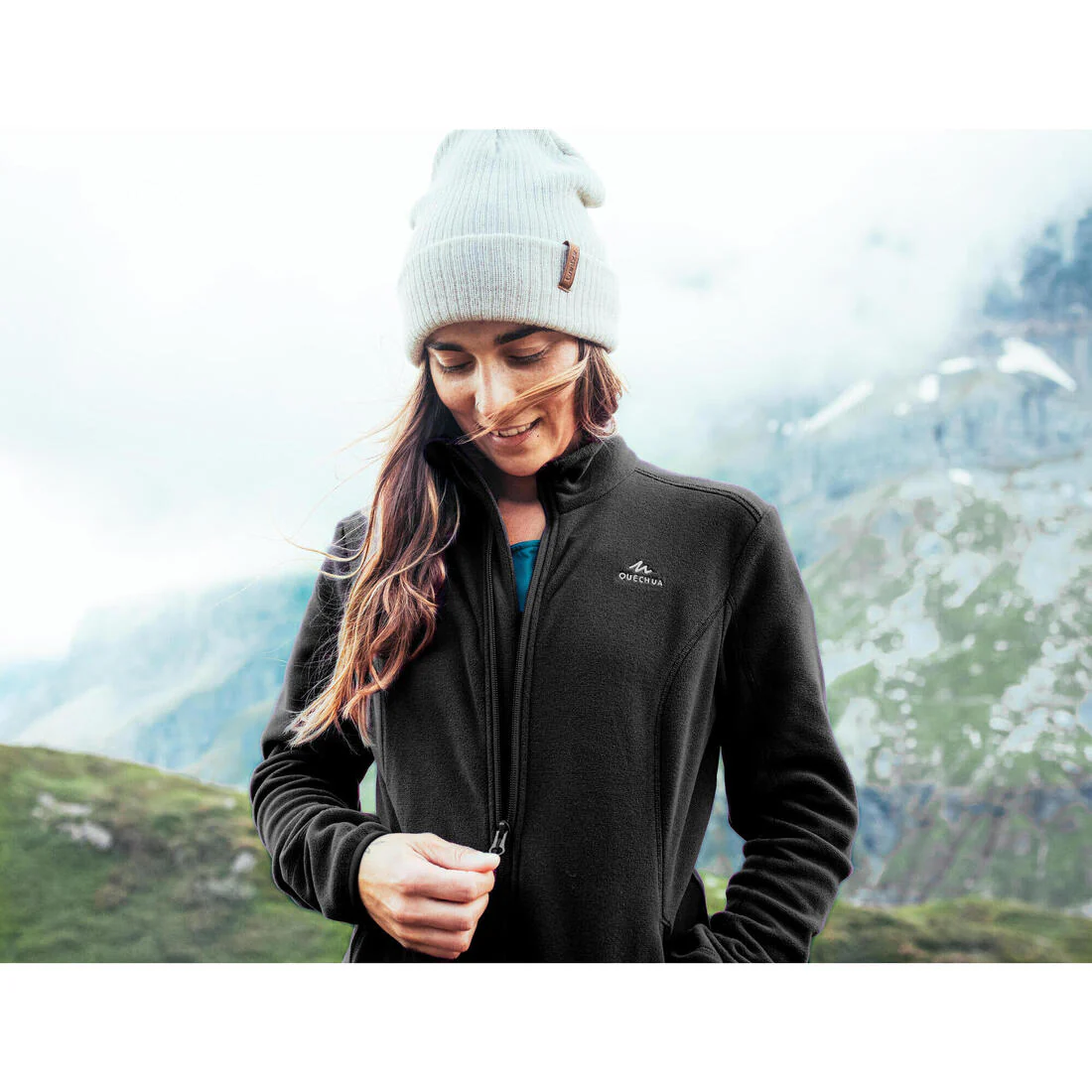 Women’s Mountain Walking Full-zip Fleece MH100 - Image 24