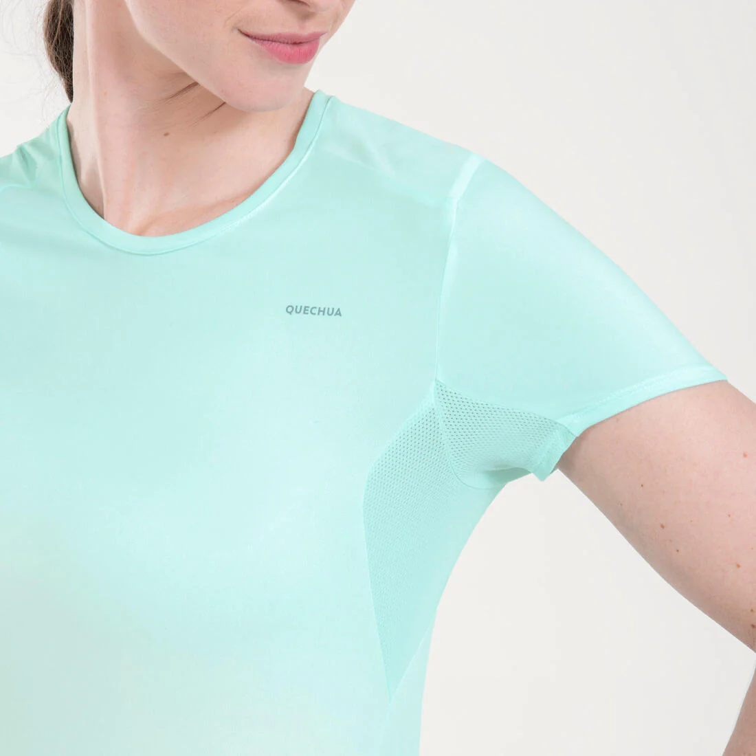 Women’s Mountain Walking Short-Sleeved T-Shirt MH100 - Image 4